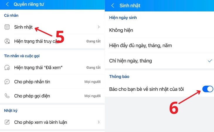 Hướng dẫn tắt thông báo sinh nhật Zalo